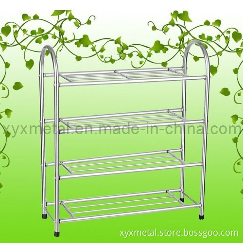 Full Stainless Steel Knock Down Design Metal Shoe Rack